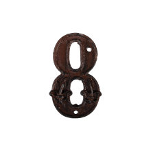 Husnummer 8 Gjutjärn 12 cm